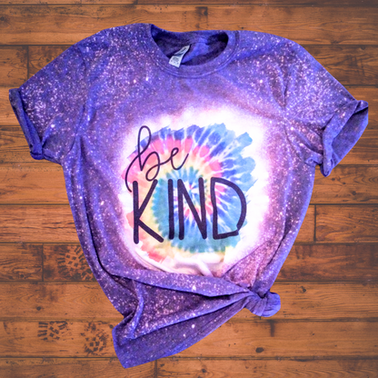 Be Kind Tie Dye Bleached