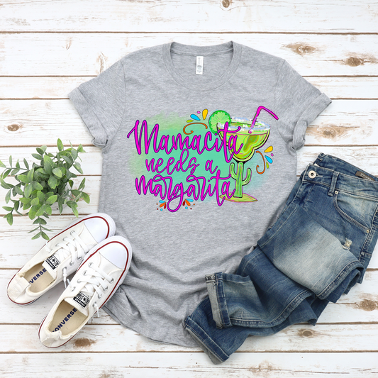 Mamacita Needs A Margarita Graphic Tee