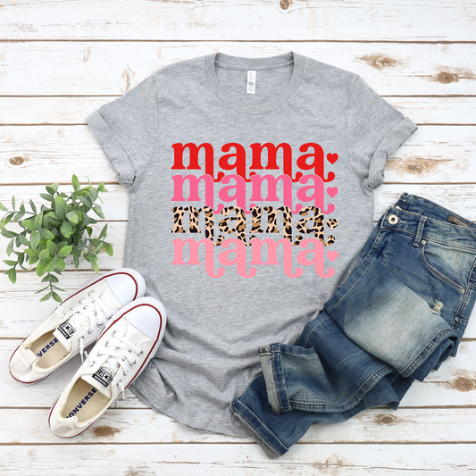 Mama Valentine Stacked Graphic Tee