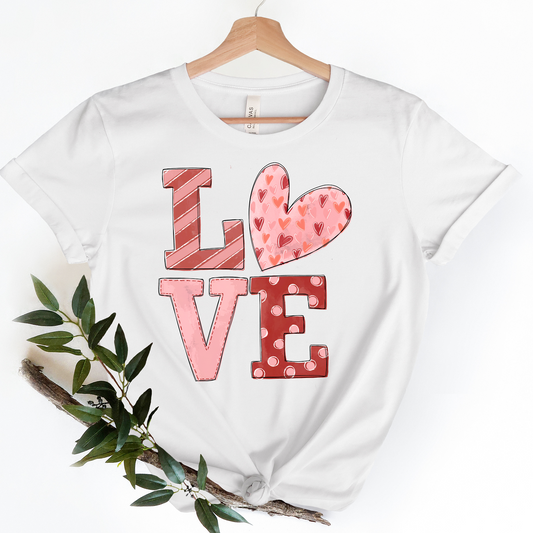 Love Polka Heart Graphic Tee