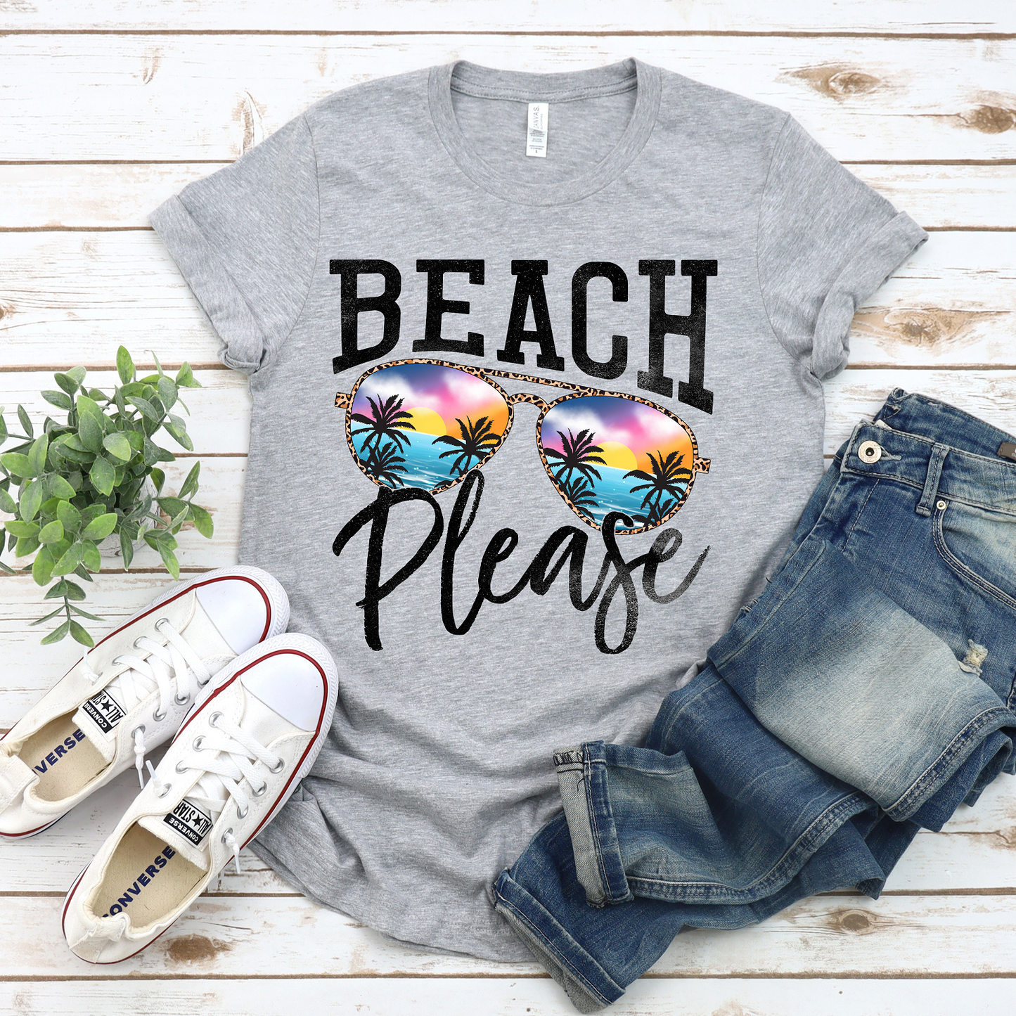 Beach Please Graphic Tee