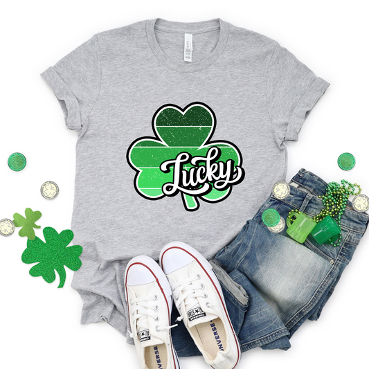 Lucky Retro Clover Graphic Tee