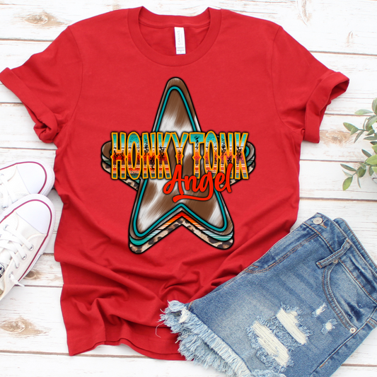 Honky Tonk Angel Graphic Tee