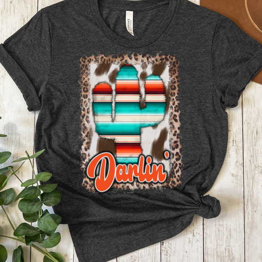 Darlin Serape Cactus Graphic Tee