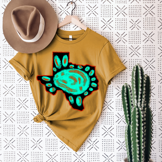 Texas Turquoise Graphic Tee