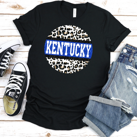 Kentucky Leopard Graphic Tee