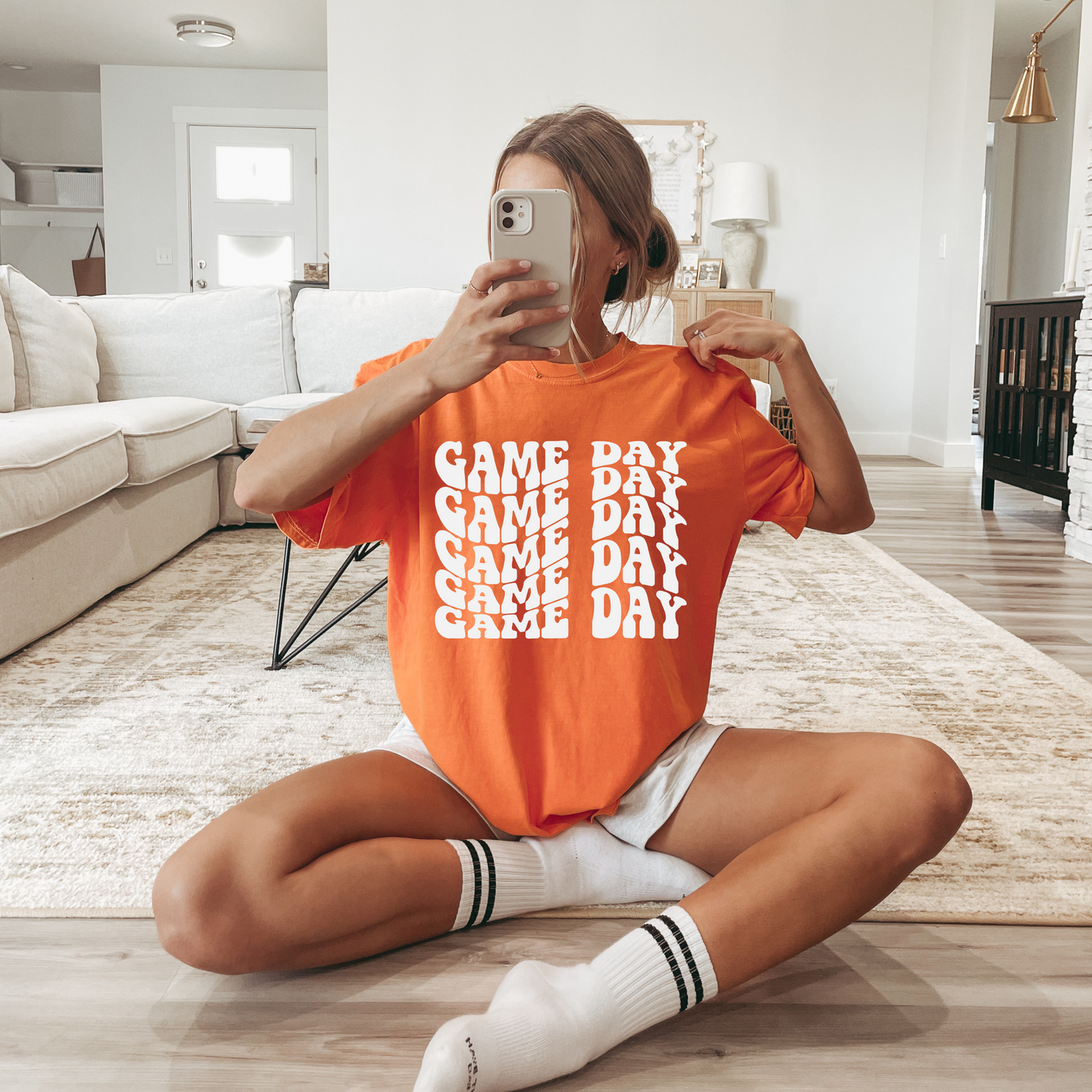 Game Day Orange Comfort Colors Graphic Tee