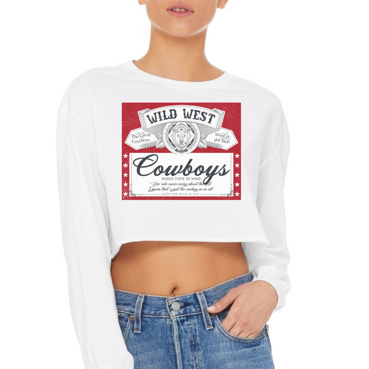 Wild West Cowboys Cropped Long Seeve