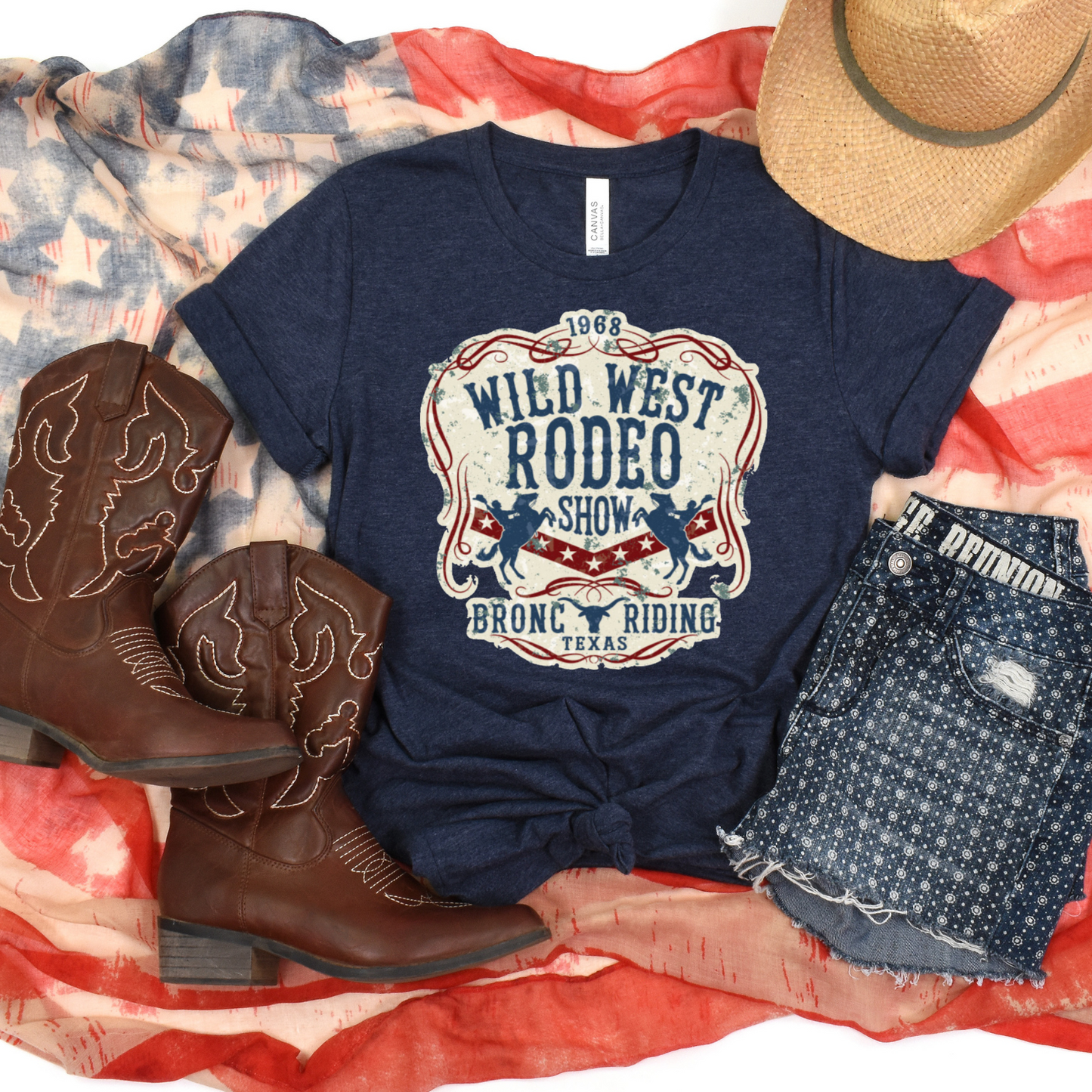 Wild West Rodeo Western Graphic Tee