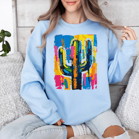 Colorful Cactus Sweatshirt