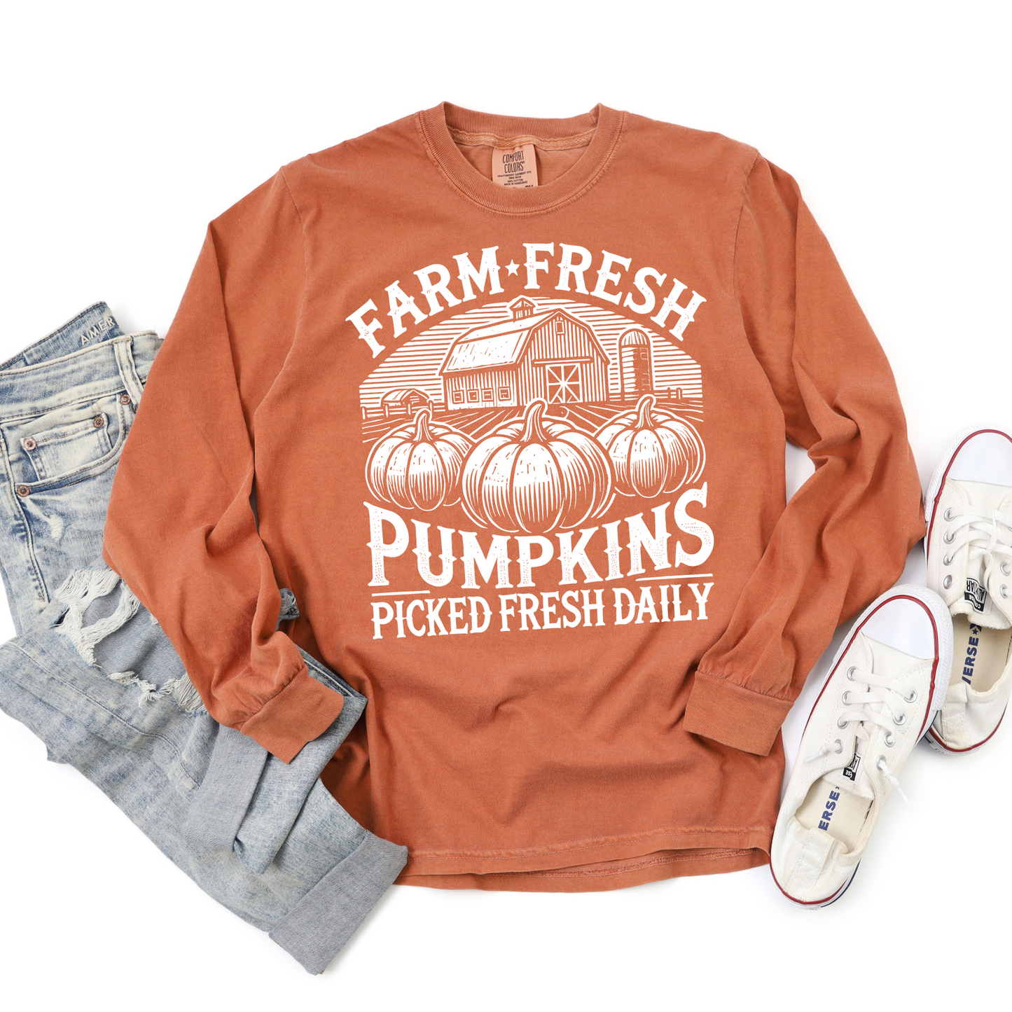 Farm Fresh Pumpkins Long Sleeve