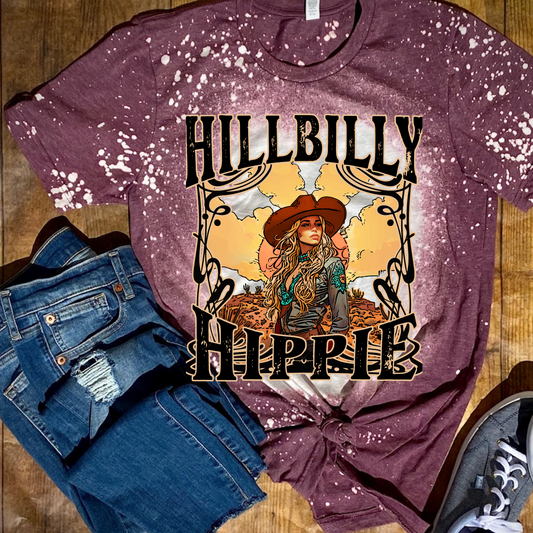 Hillbilly Hippie Bleached Tee