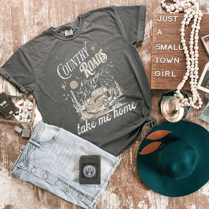 Country Roads Take Me Home CC Graphic Tee