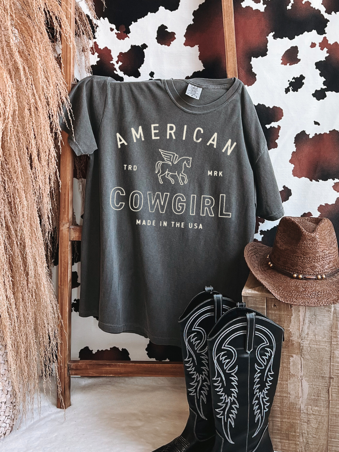 American Cowgirl Vintage CC Graphic Tee