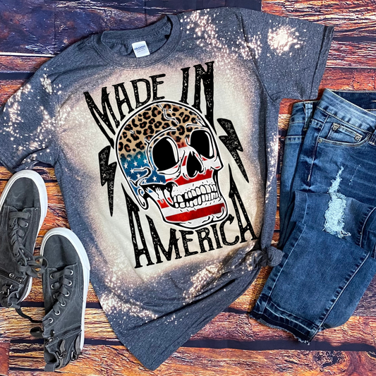 Made in America Skull Bleached