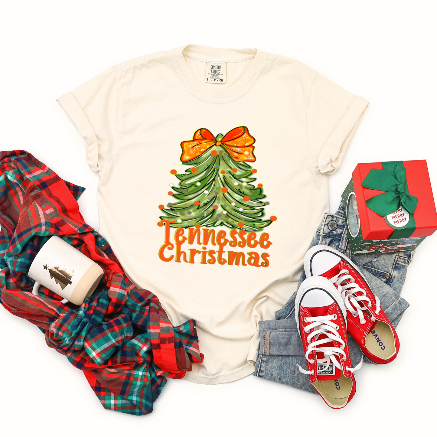 Tennessee Christmas Tree Shirt