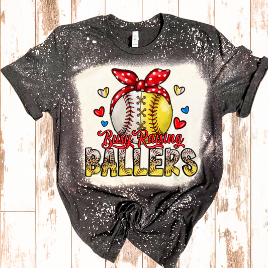 Busy Raisin Ballers Bleached Tee