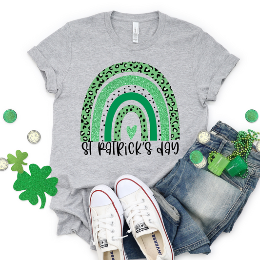 St Patricks Day Rainbow Graphic Tee