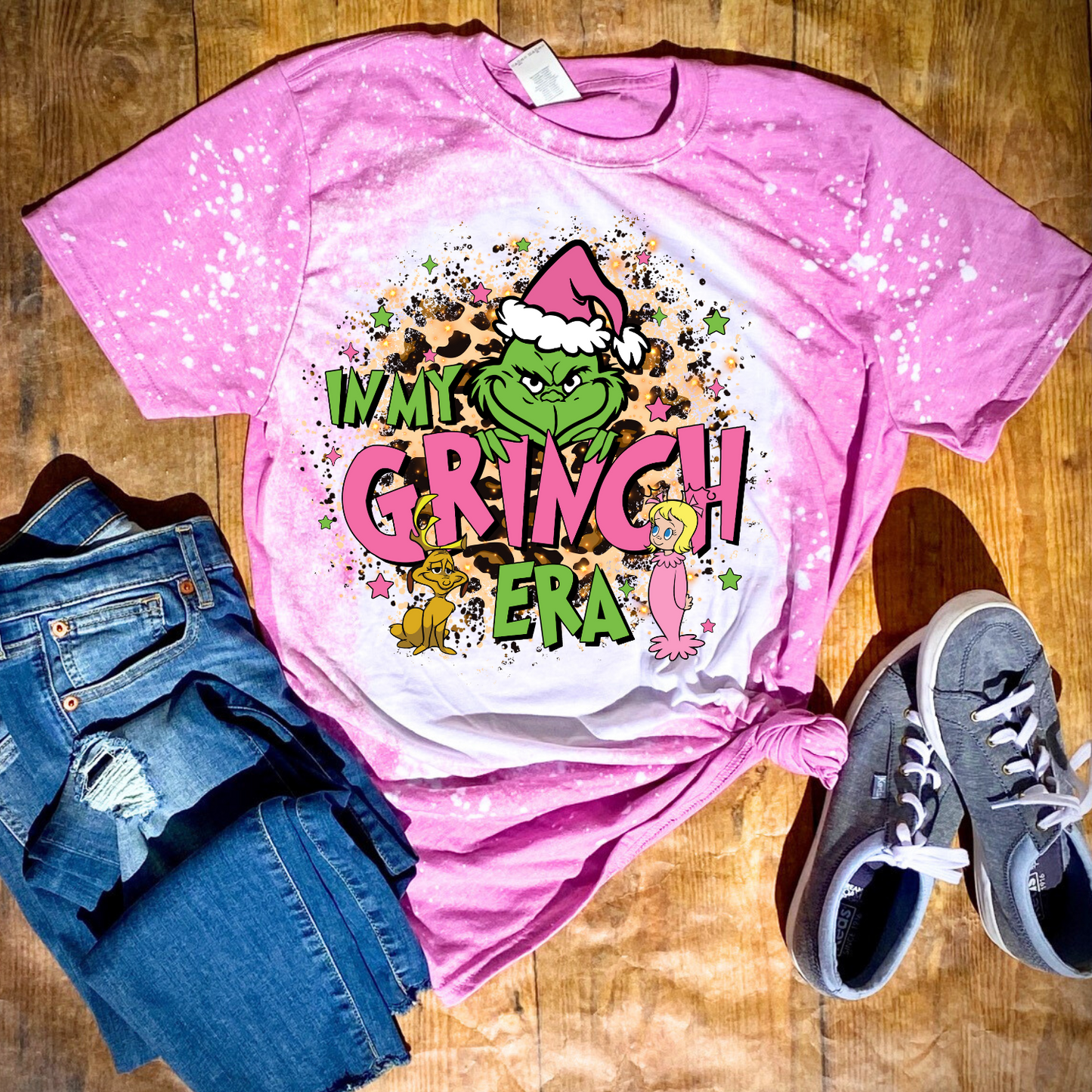 Grinch Era Bleached Tee