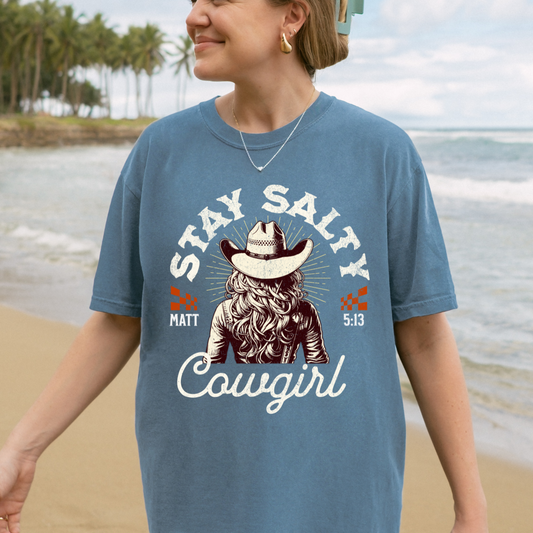 Salty Cowgirl ble CC Tee