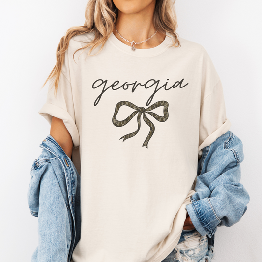 Georgia Bottomland Camo Bow CC Tee