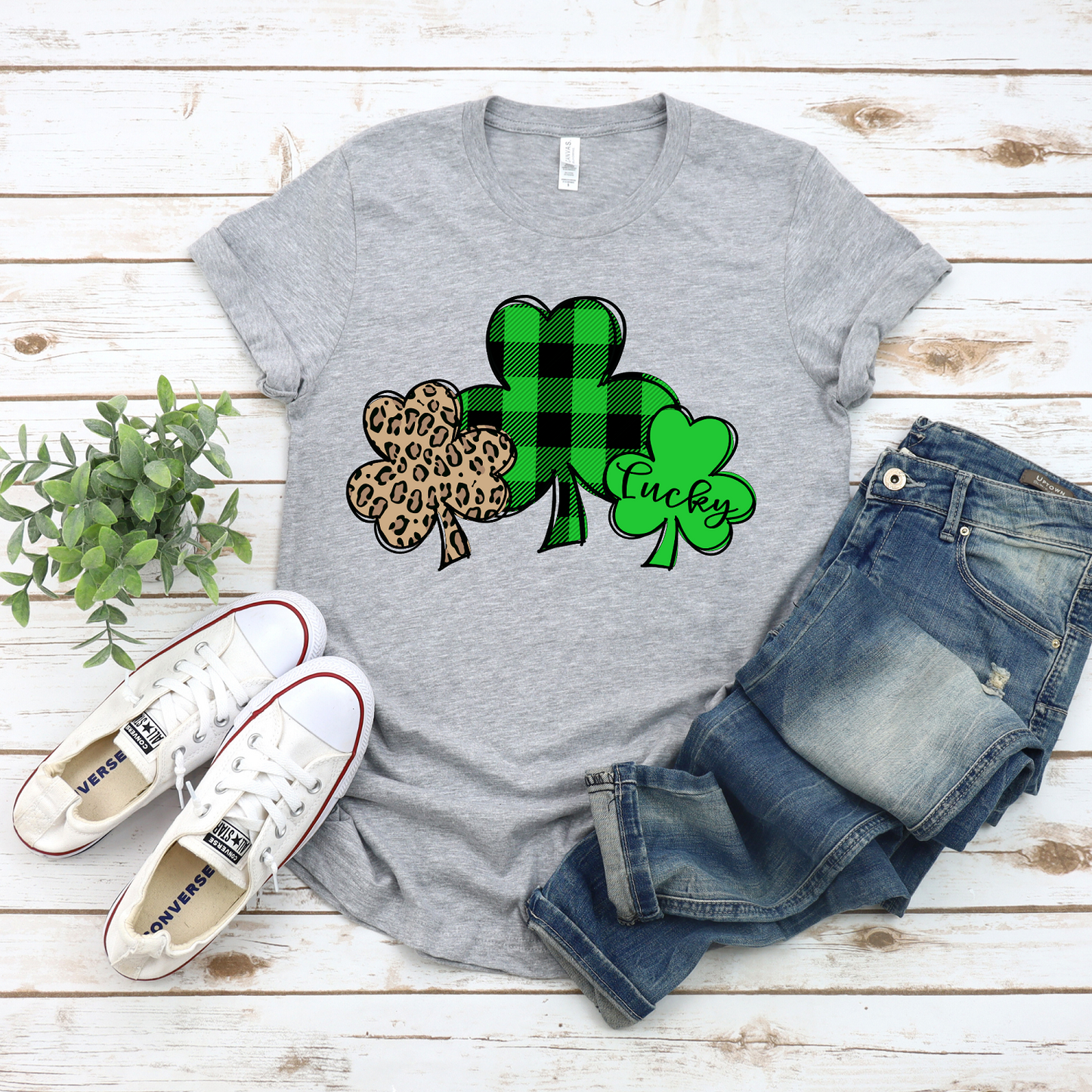 Three Clovers Graphic Tee