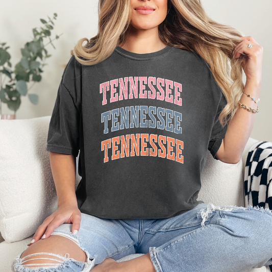 Tennessee Pastel Stacked CC Tshirt