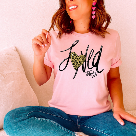 Loved Faith Leopard Graphic Tee