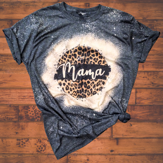 MAMA Leopard Circle Bleached