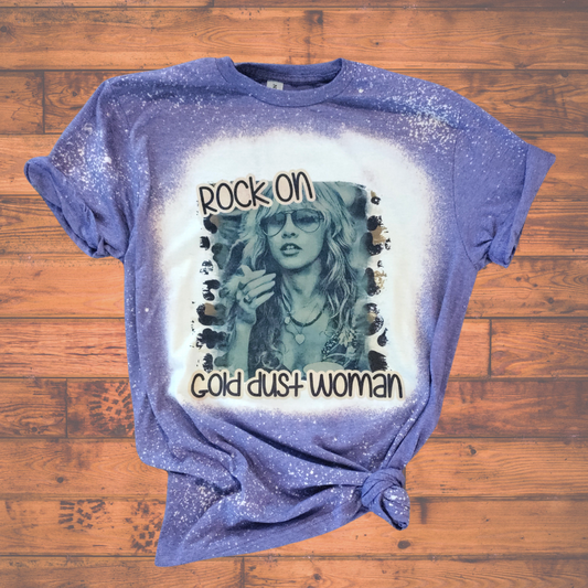 Rock On Gold Dust Woman Bleached Purple