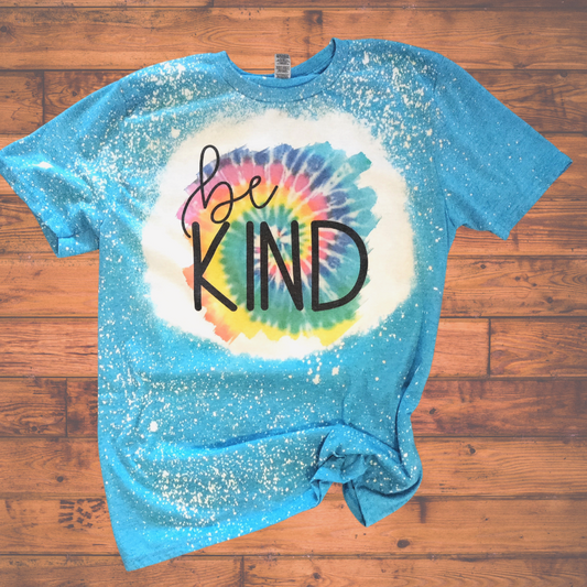 Be Kind Tie Dye Bleached Sapphire