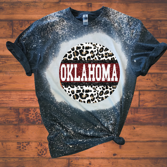 Oklahoma State Bleached Tee