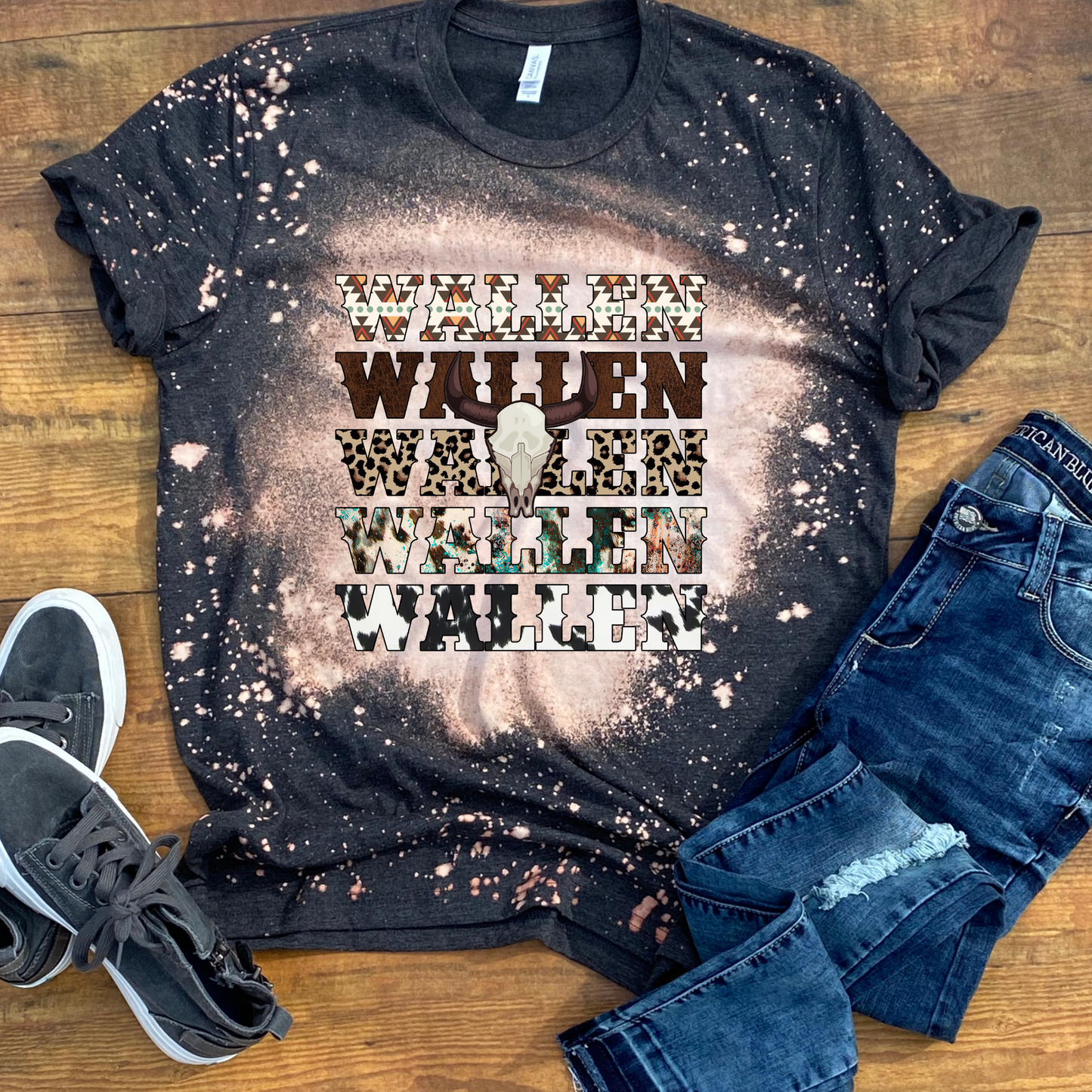 Wallen Cowhide Stacked Bleached