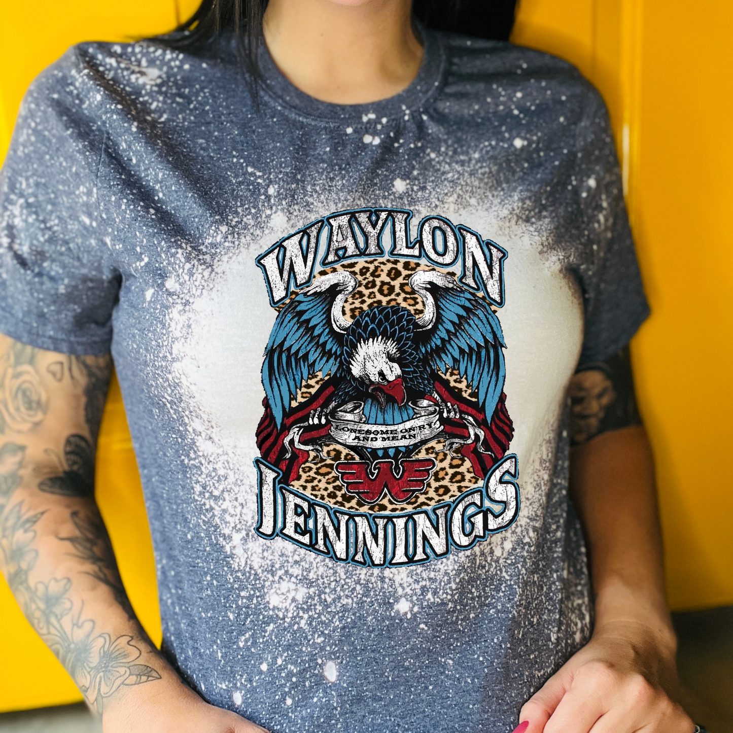 Waylon Jennings Bleached Tee