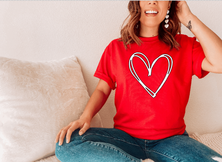 Valentine Heart Tee